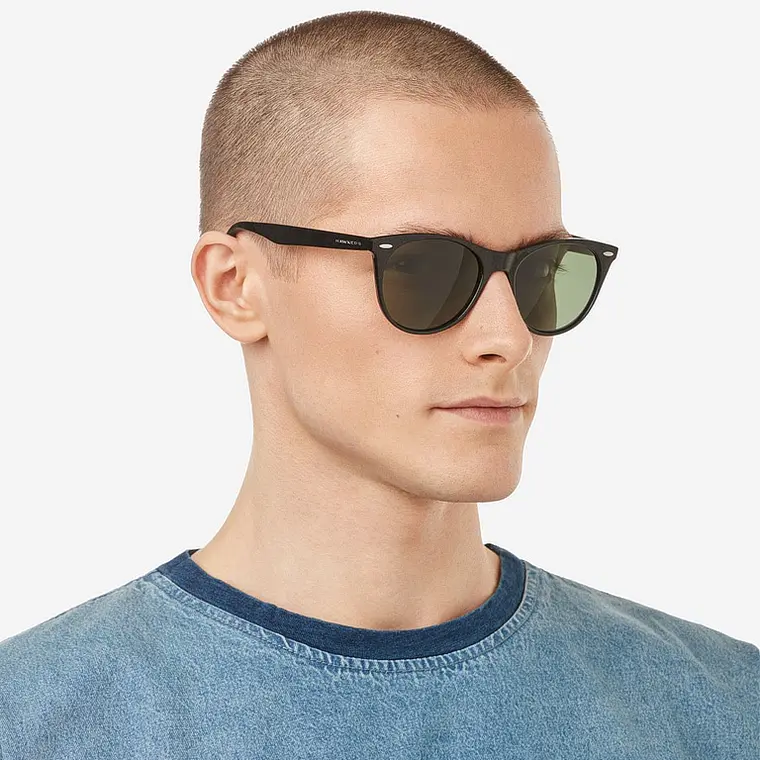 LENTES DE SOL POLARIZADO HAWKERS HARLOW BLACK VERDE HHAR22BETP - TALLA 54MM - LOAIZAR.PE - 3