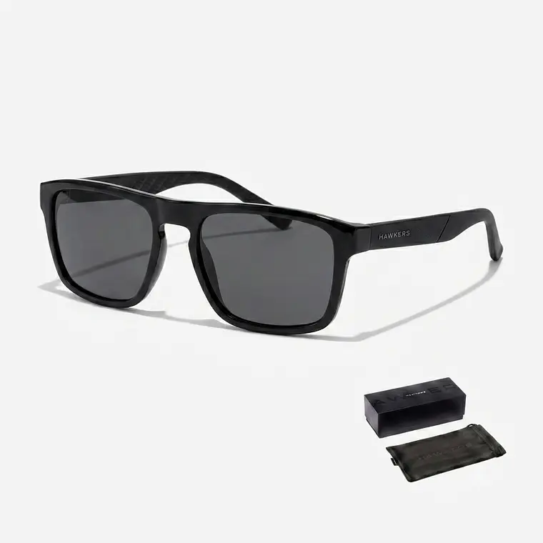 LENTES DE SOL POLARIZADO LION BLACK DARK HLIO25BBRP - TALLA 55MM - LOAIZAR.PE - 1