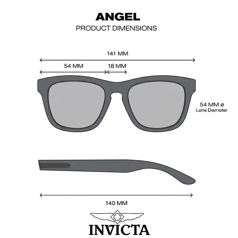 LENTES DE SOL INVICTA I40031-ANG-T06-P05 - TALLA 52MM - LOAIZAR.PE - 8