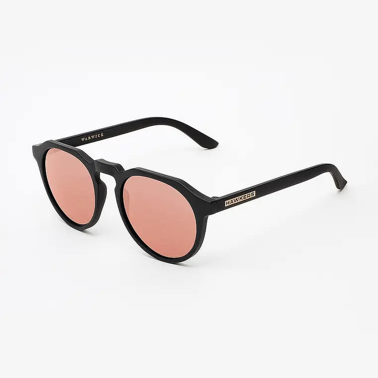 LENTES DE SOL HAWKERS WARWICK CARBON BLACK ROSE GOLD WTR14 - TALLA 51MM - LOAIZAR.PE - 3