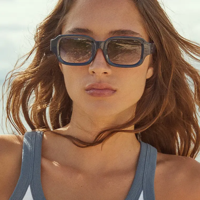 LENTES DE SOL HAWKERS AZURE AZUL INDIGO UNISEX HAZU26LLT0 - TALLA 52MM - LOAIZAR.PE - 3