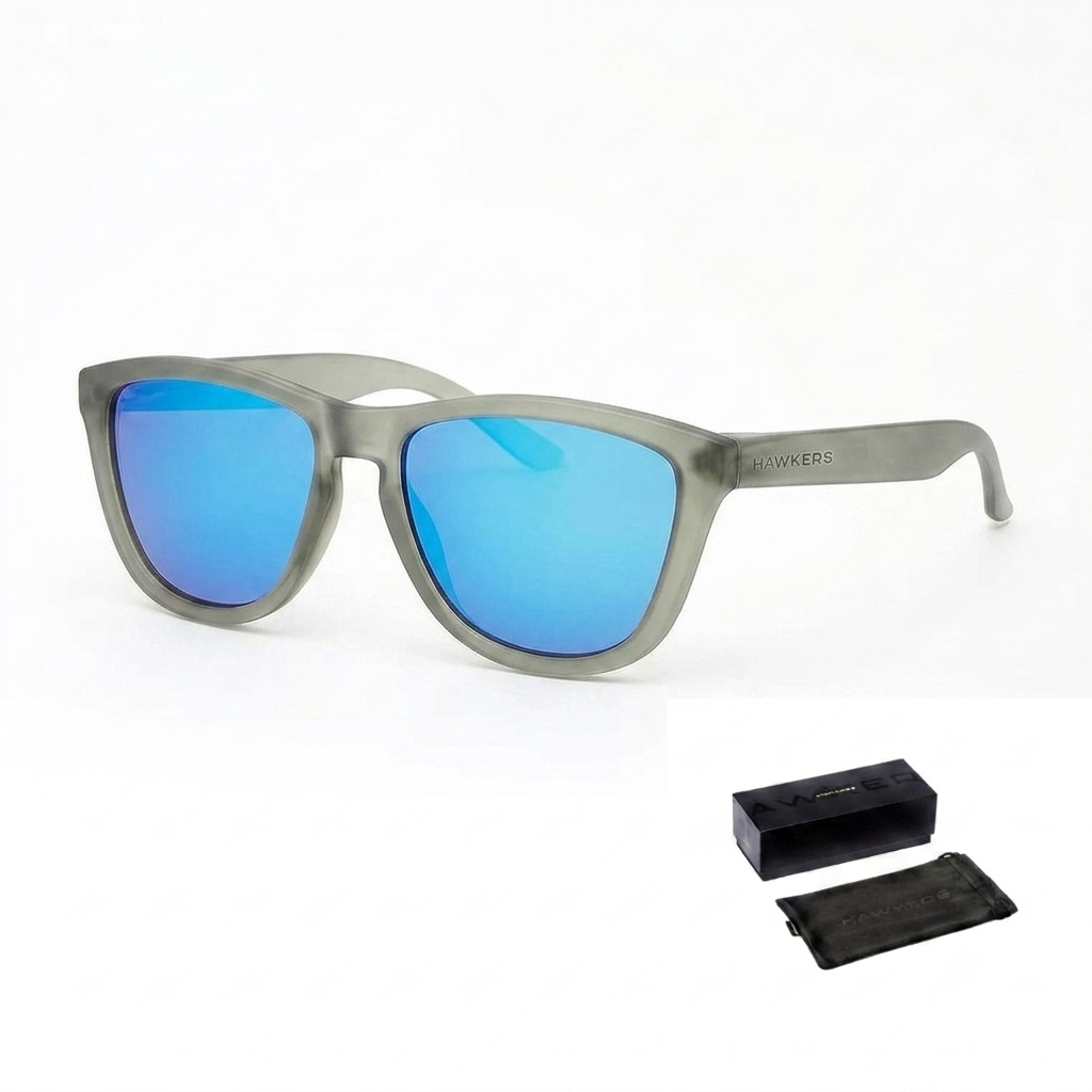 LENTES DE SOL HAWKERS ONE FROZEN GREY CLEAR BLUE 018TR26 - TALLA 54MM - LOAIZAR.PE - 1