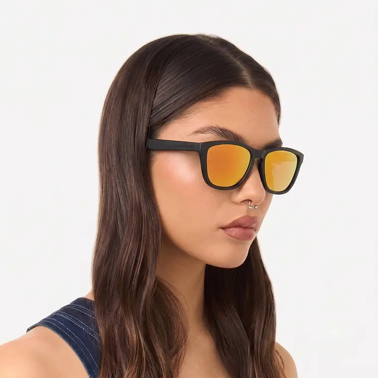 LENTES DE SOL HAWKERS ONE BLACK NARANJA ESPEJADO OTR31 - TALLA 54MM - LOAIZAR.PE - 2
