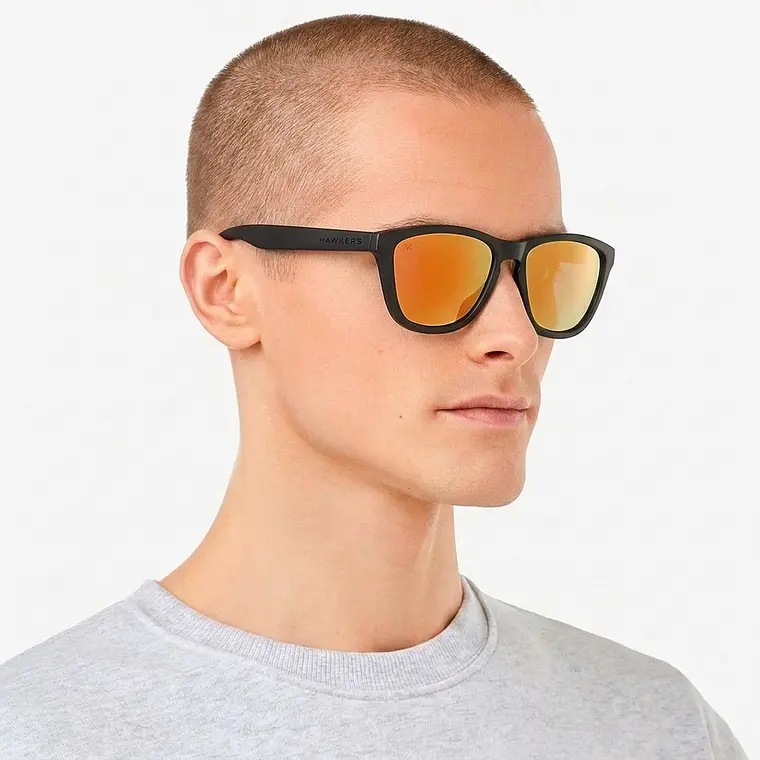 LENTES DE SOL HAWKERS ONE BLACK NARANJA ESPEJADO OTR31 - TALLA 54MM - LOAIZAR.PE - 3