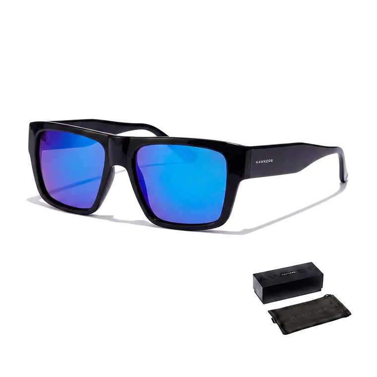 LENTES DE SOL POLARIZADO WAIMEA BLACK REVO HWAI22BLTP UNISEX -  TALLA 55MM - LOAIZAR.PE - 1