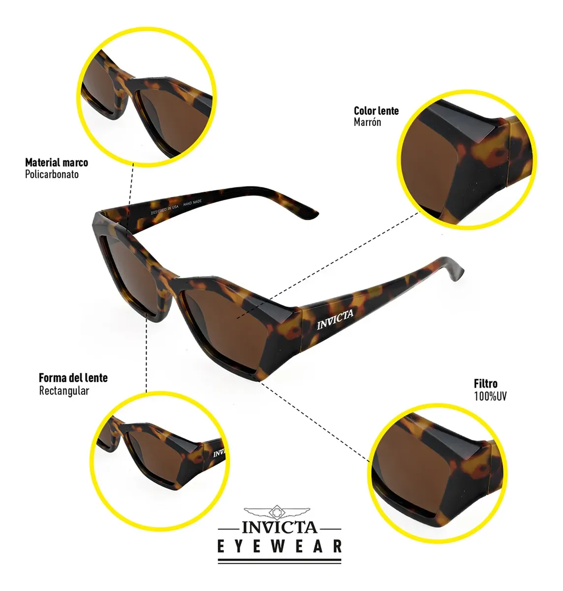 LENTES DE SOL INVICTA I31944-WIL-60-P02 - TALLA 53MM - LOAIZAR.PE - 6