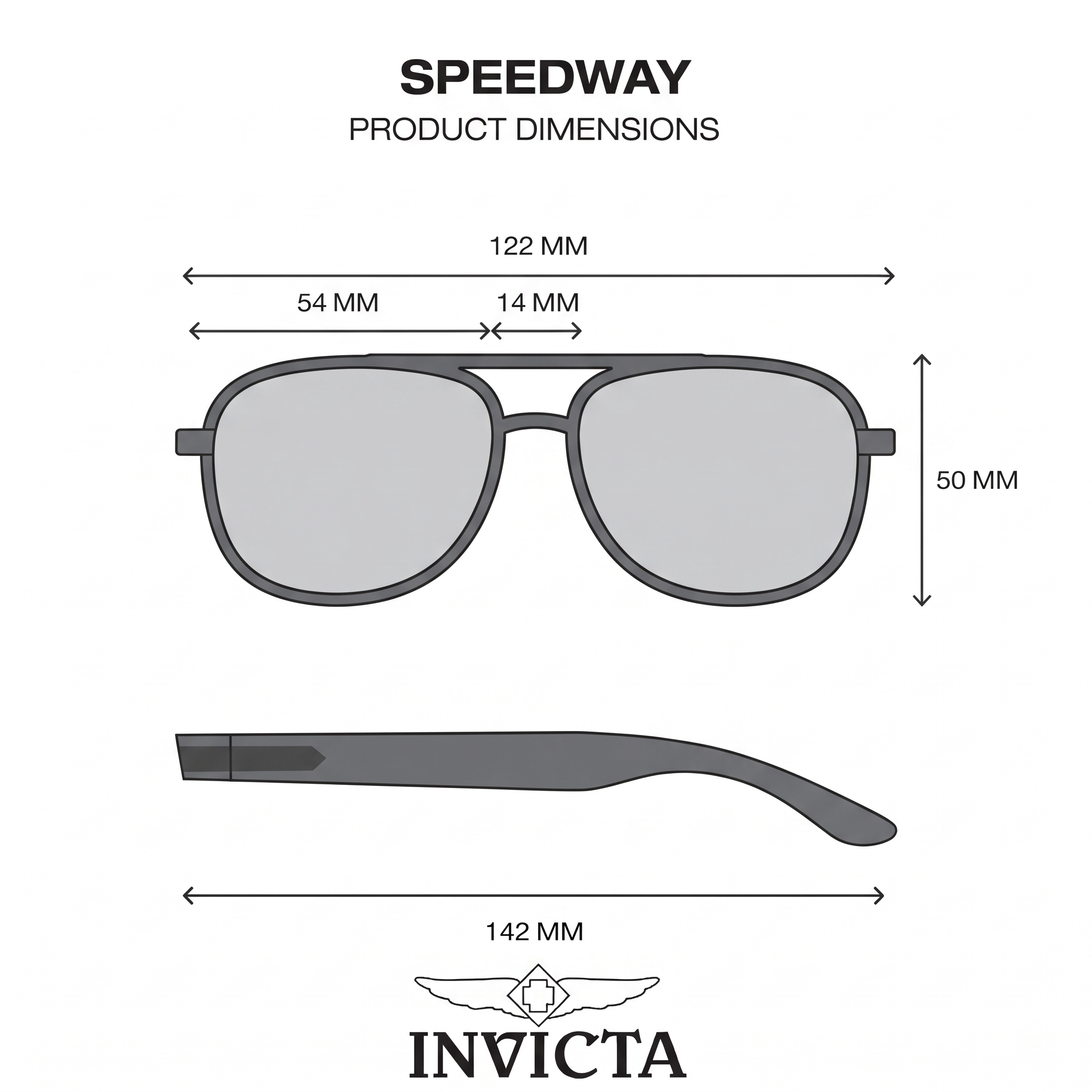 LENTES DE SOL INVICTA I33936-SPD-60-G15 - TALLA 54MM - LOAIZAR.PE - 7