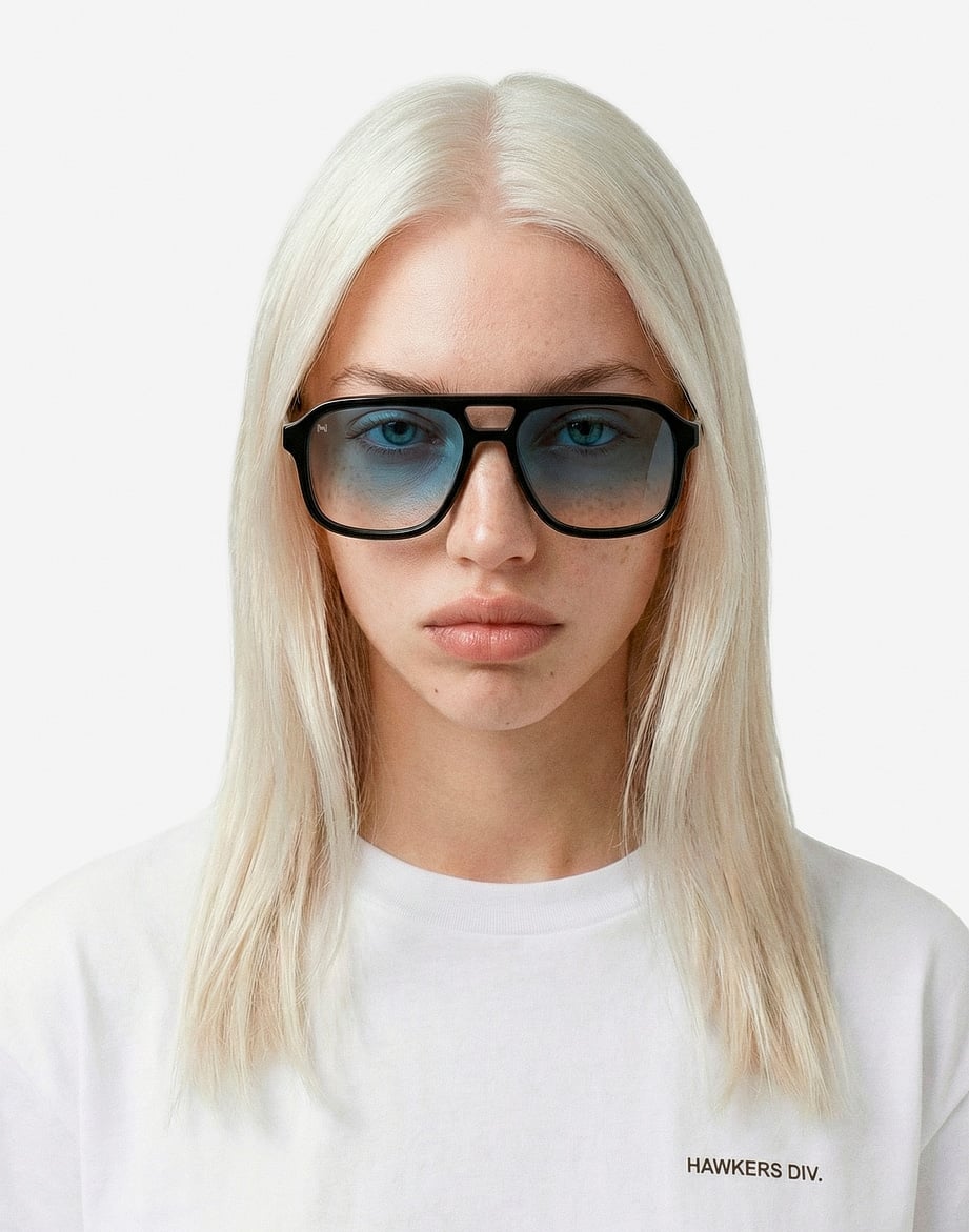 LENTES DE SOL HAWKERS CROUPIER HCRO26BLX0 AZUL - TALLA 53MM - LOAIZAR.PE - 3