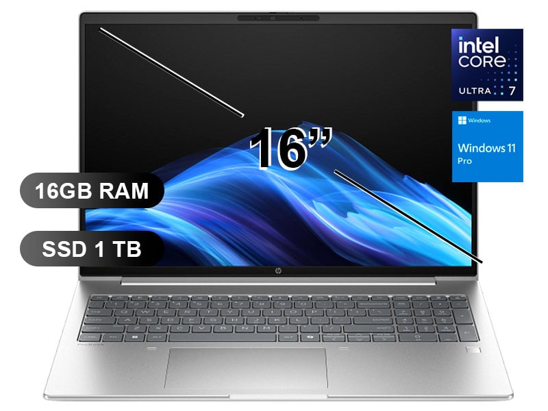 LAPTOP HP PROBOOK 4 G1I ULTRA-7 255U, 16GB RAM, 1TB SSD, W11PRO, 16' (BH8M9LT) - 1