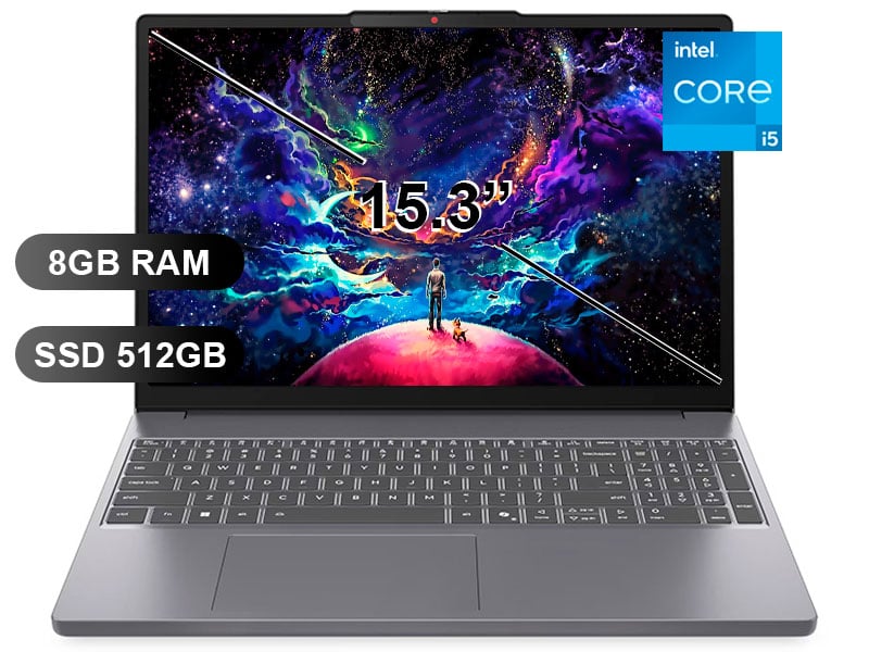 LAPTOP LENOVO SLIM3 15IRH10 I5-13420H, 8GB RAM, 512GB SSD, SIN WINDOWS, 15.3' (83K100KELM) - 1