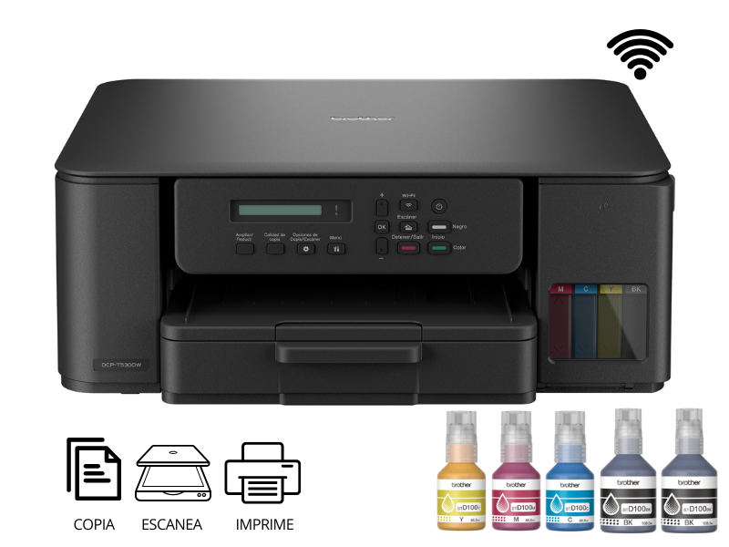 IMPRESORA MULTIFUNCIONAL BROTHER DCP-T530DW, WIFI, DUPLEX - 1