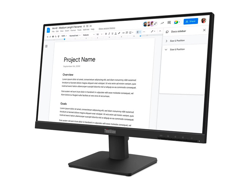 MONITOR LENOVO THINKVISION S22-4E, 21.5' FULL HD IPS, 100HZ, HDMI, VGA - 3