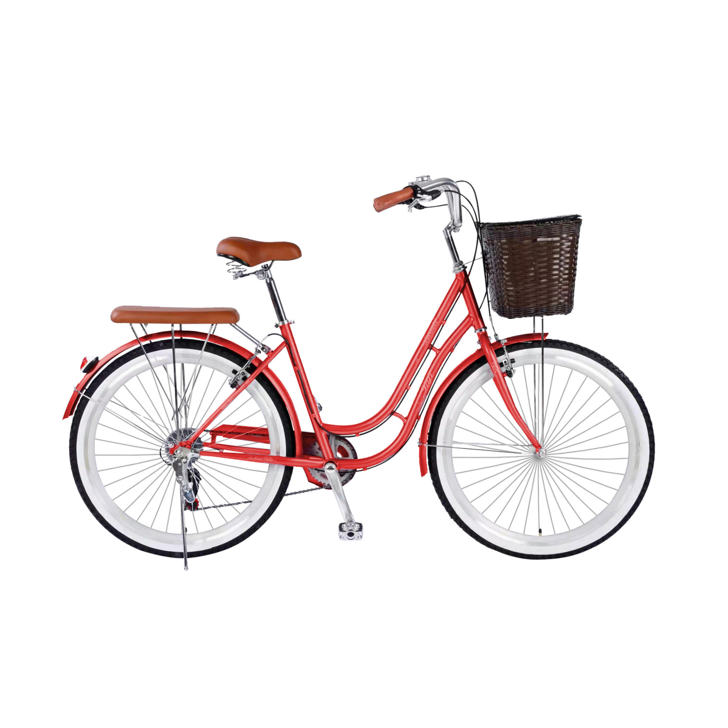 BICICLETA DE PASEO LADY LAVENDER ARO 26 ROJO - 2