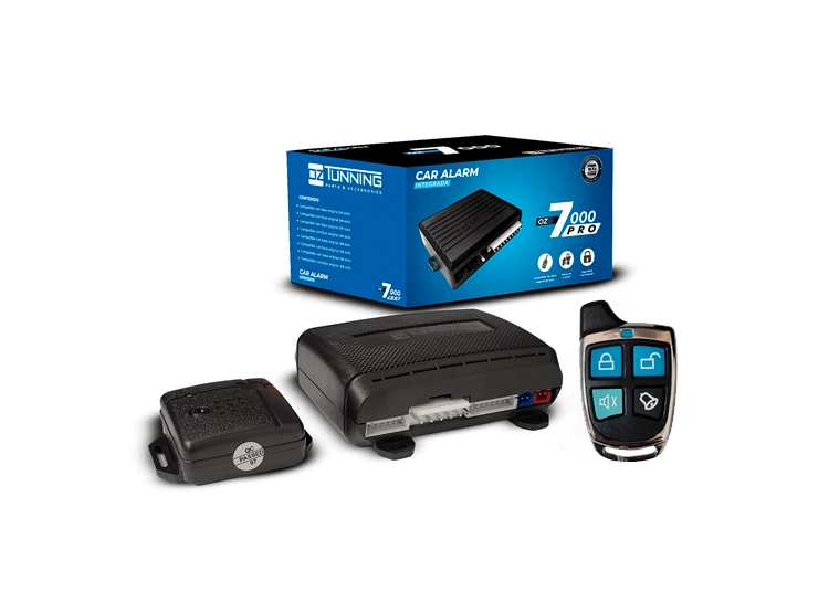 ALARMA OZ TUNNING AUTO REFORZADA INTEGRADA OZ-7000 PRO + LLAVERO - 1