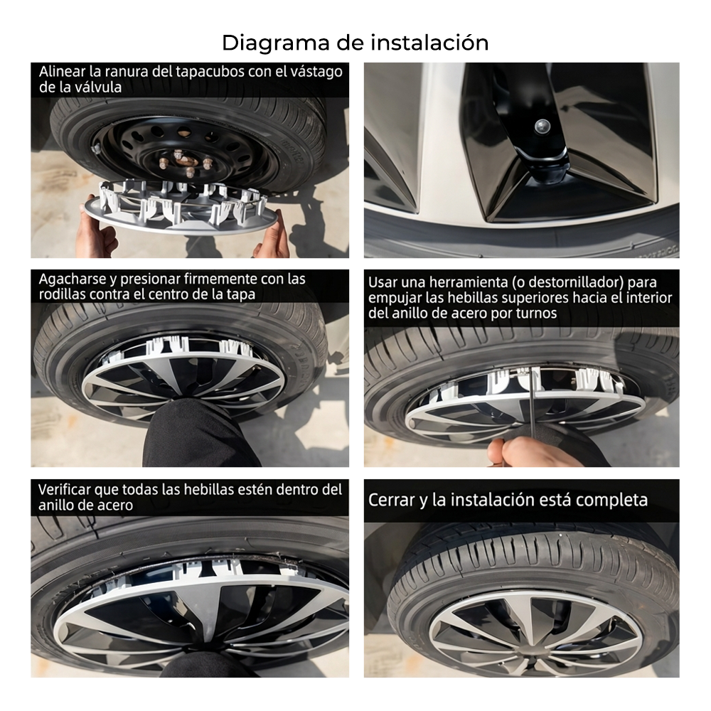 KIT DE VASOS ARO 14” LOGO CHEVROLET OZ TUNNING - 5