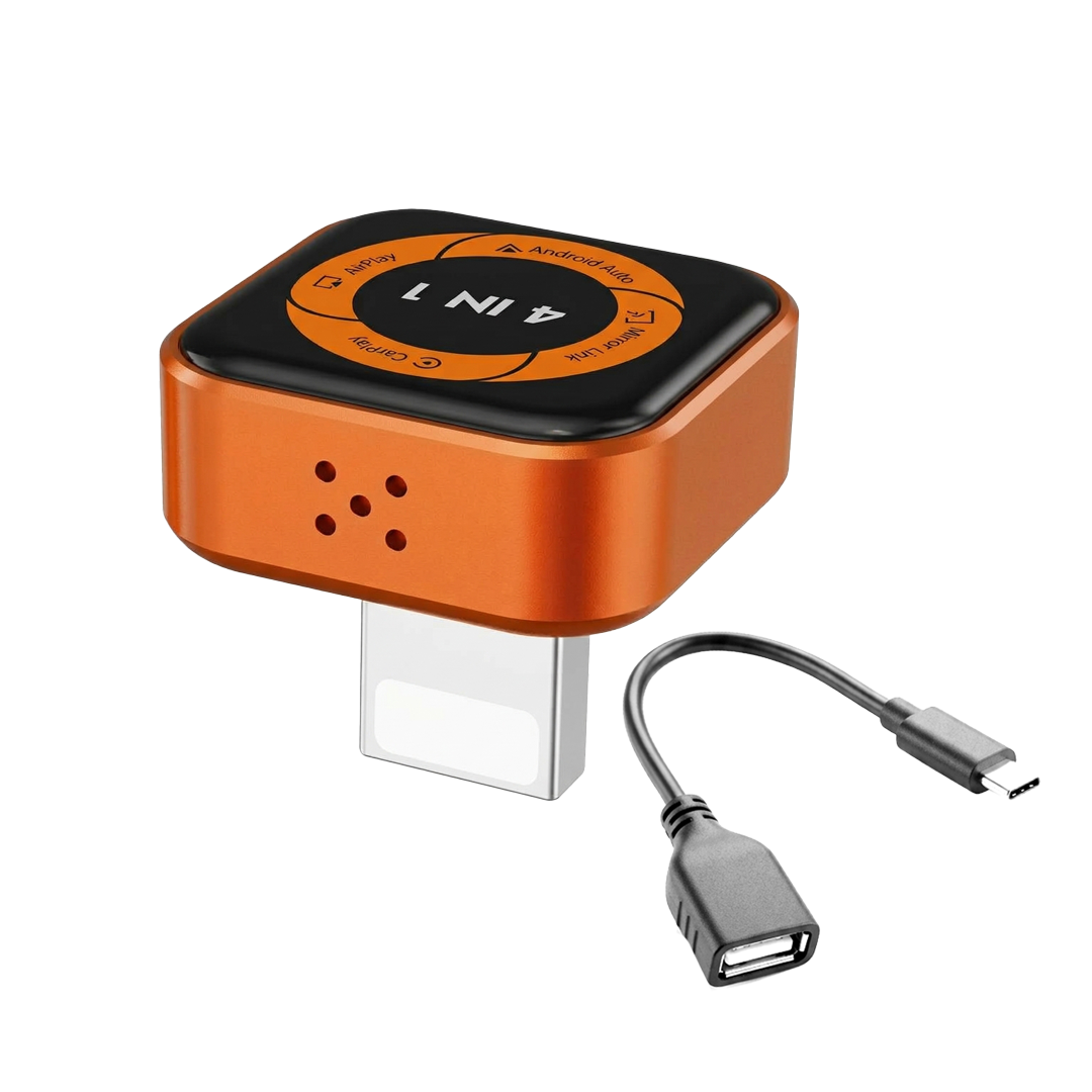 ADAPTADOR INALÁMBRICO 4 EN 1 CARPLAY/ANDROID AUTO 5GHZ BT 5.4 OZ TUNNING - 2