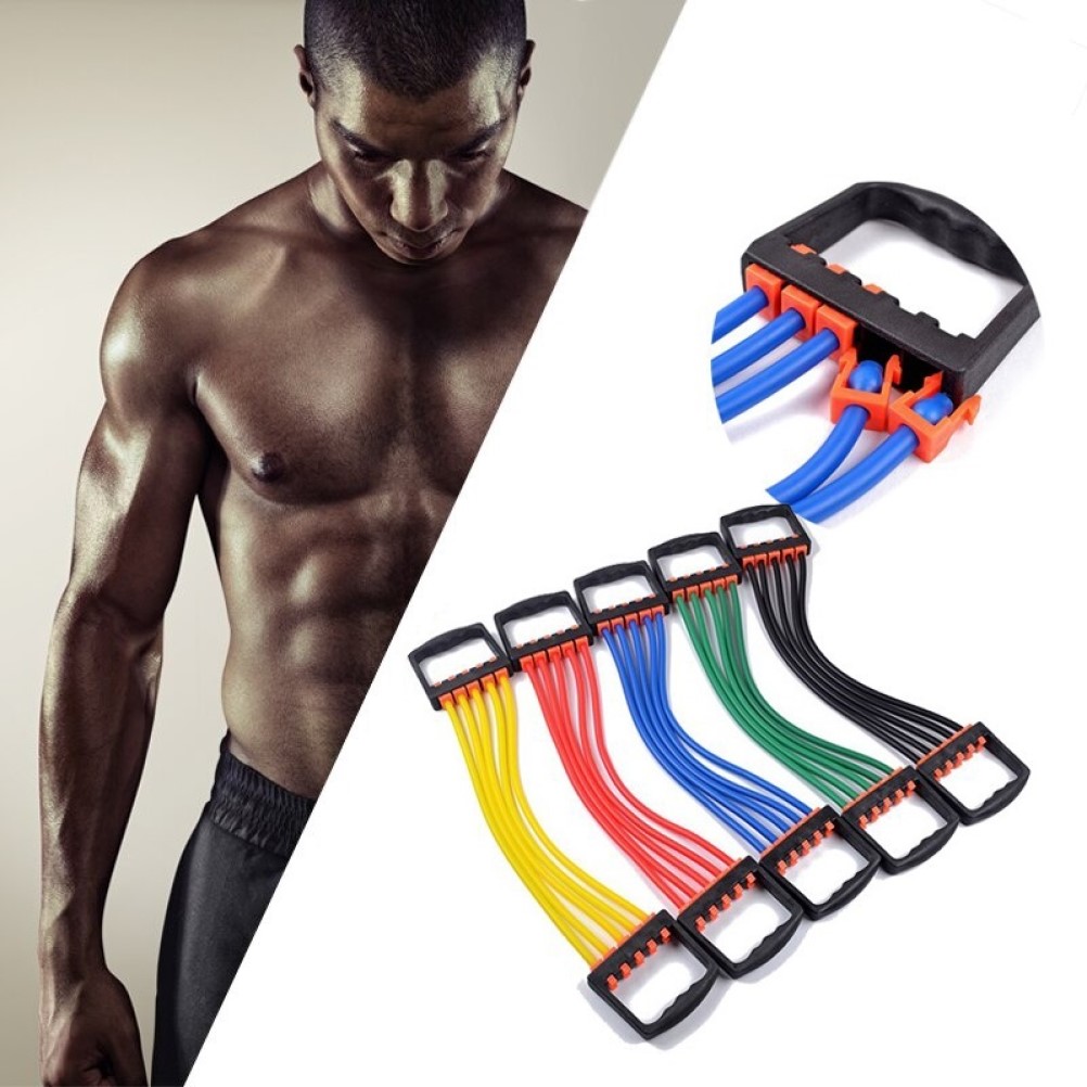 BANDAS RESISTENCIA ENTRENAMIENTO PECHO FITNESS GYM 5 NIVELES - 1