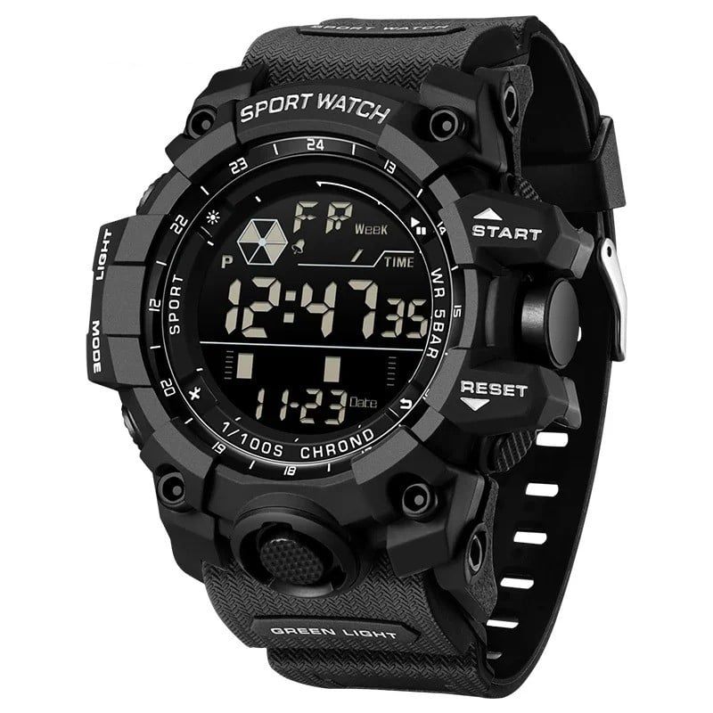 RELOJ DEPORTIVO SANDA 6229 DIGITAL NEGRO - 1