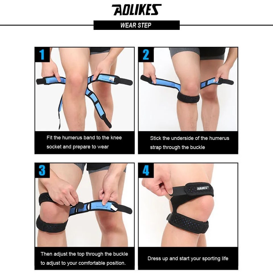 MENISQUERAS DEPORTIVAS AOLIKES A-7928 AJUSTABLES NEGRO - 4