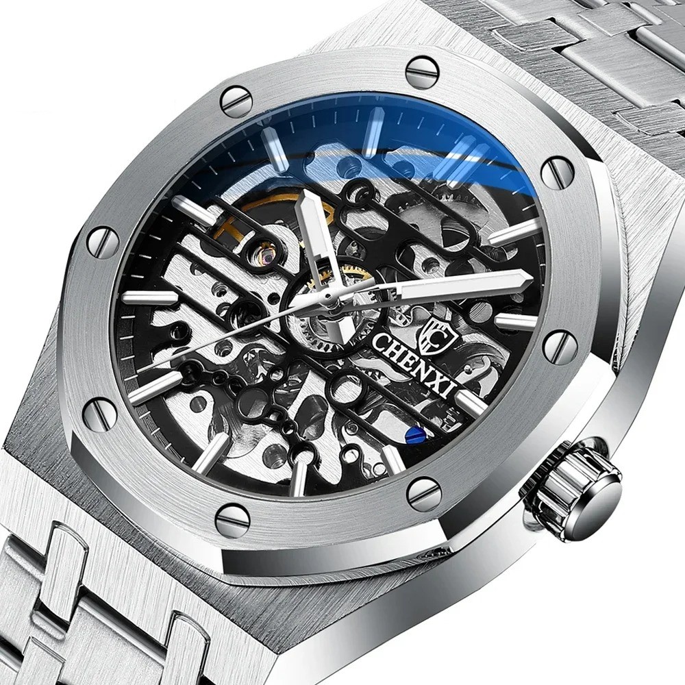 RELOJ LUJO CHENXI 8848 MECANICO-AUTOMATICO SKELETON - 1