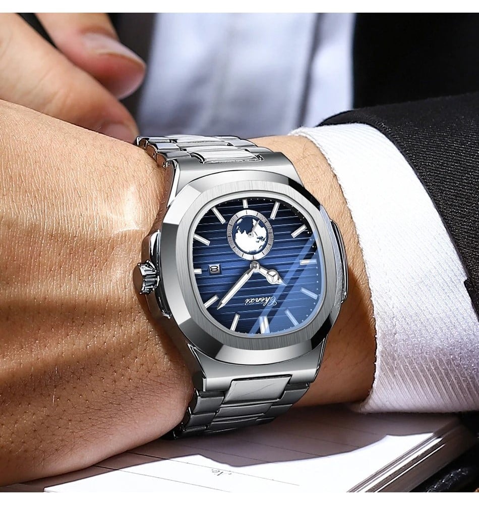 RELOJ HOMBRE CHENXI 612 ANÁLOGO AZUL - 3