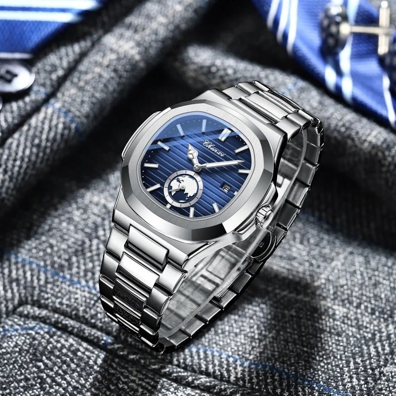 RELOJ HOMBRE CHENXI 612 ANÁLOGO AZUL - 4