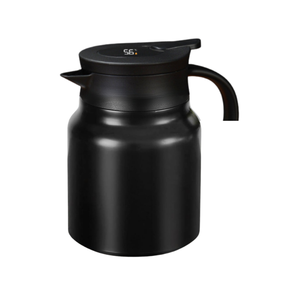 JARRA TÉRMICA 1 LITRO CON FILTRO Y CONTROL DE TEMPERATURA NEGRO - 1
