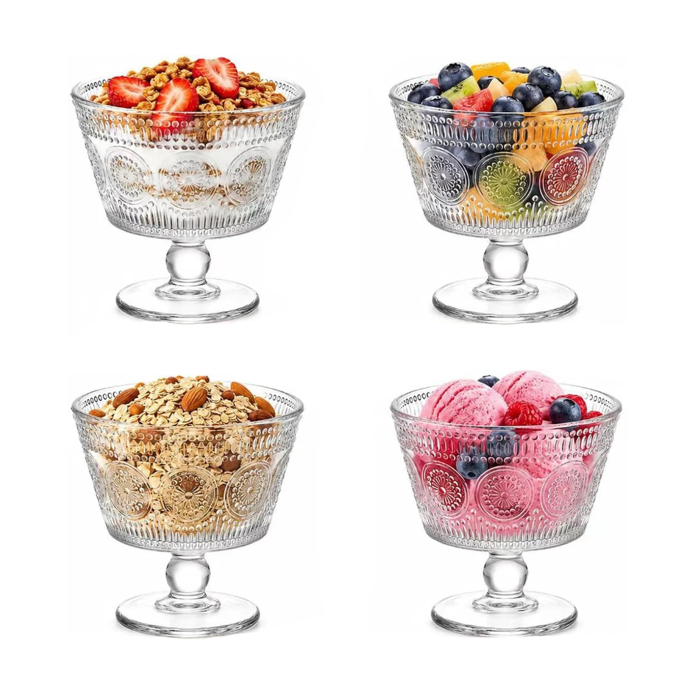 SET DE 6 COPAS DE VIDRIO PARA POSTRE LABRADO IMPERIAL - 3