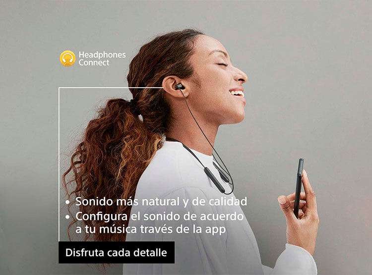 AUDÍFONOS SONY IN-EAR WI-C100 BLUETOOTH NEGRO - 4