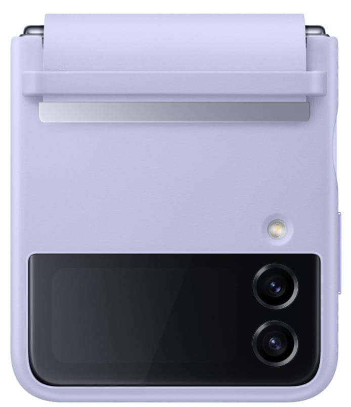 CASE GALAXY Z FLIP4 FLAP LEATHER COVER PURPURA - 3