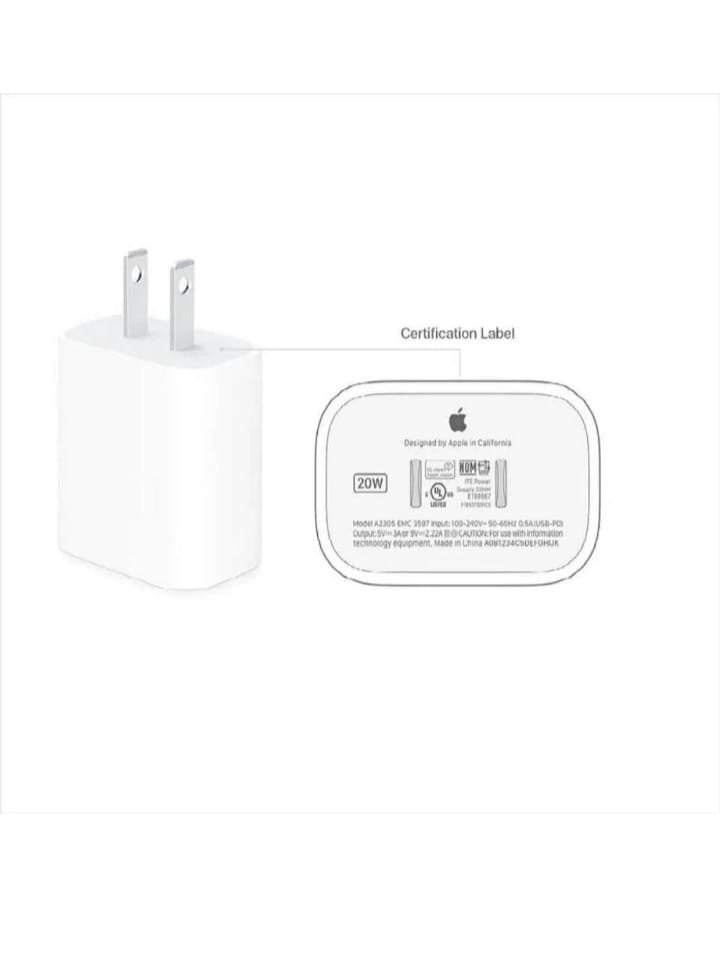 CARGADOR IPHONE ORIG TIPO C DE 20W - 3