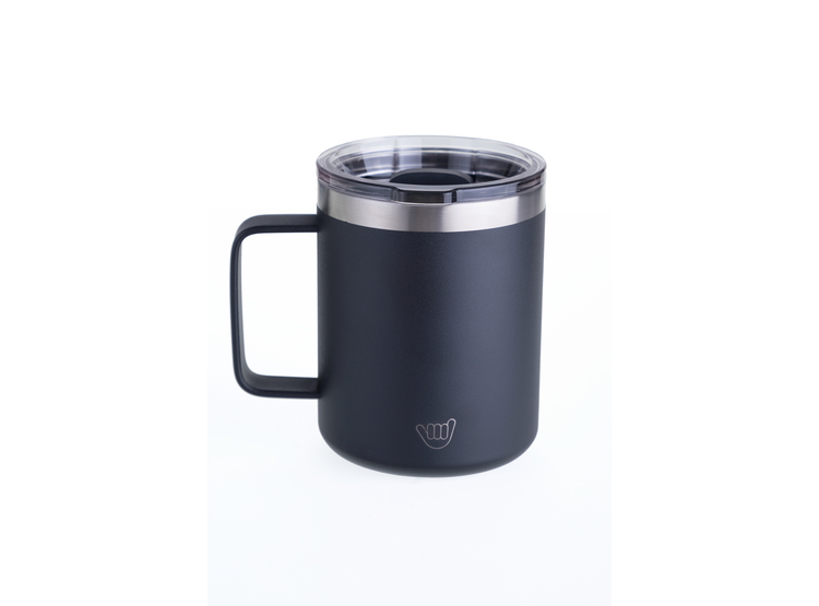 TAZA TERMICA 360ML ACERO INOXIDABLE NEGRO - 1