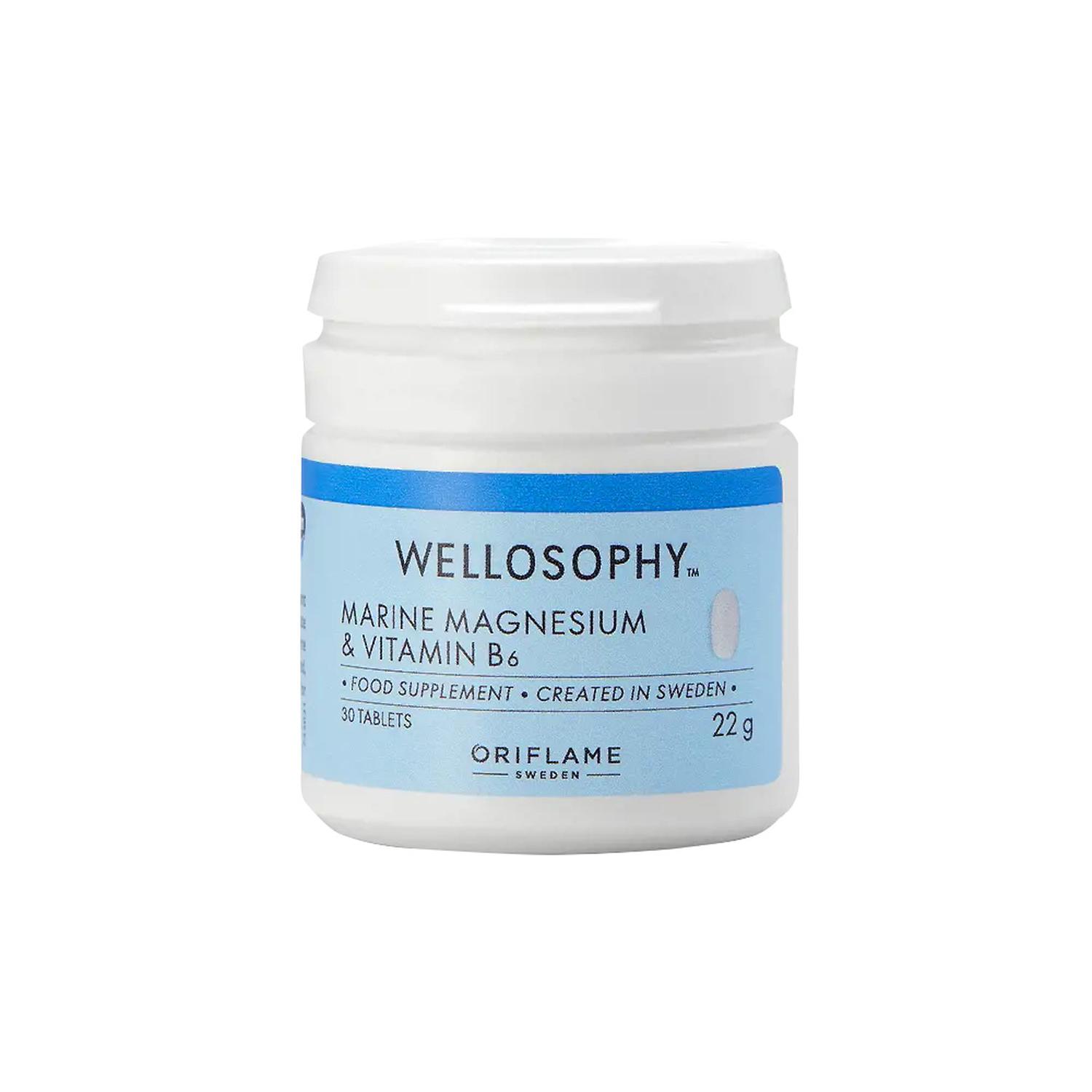 MAGNESIO MARINO Y VITAMINA B6 30 TABLETAS WELLOSOPHY - 1