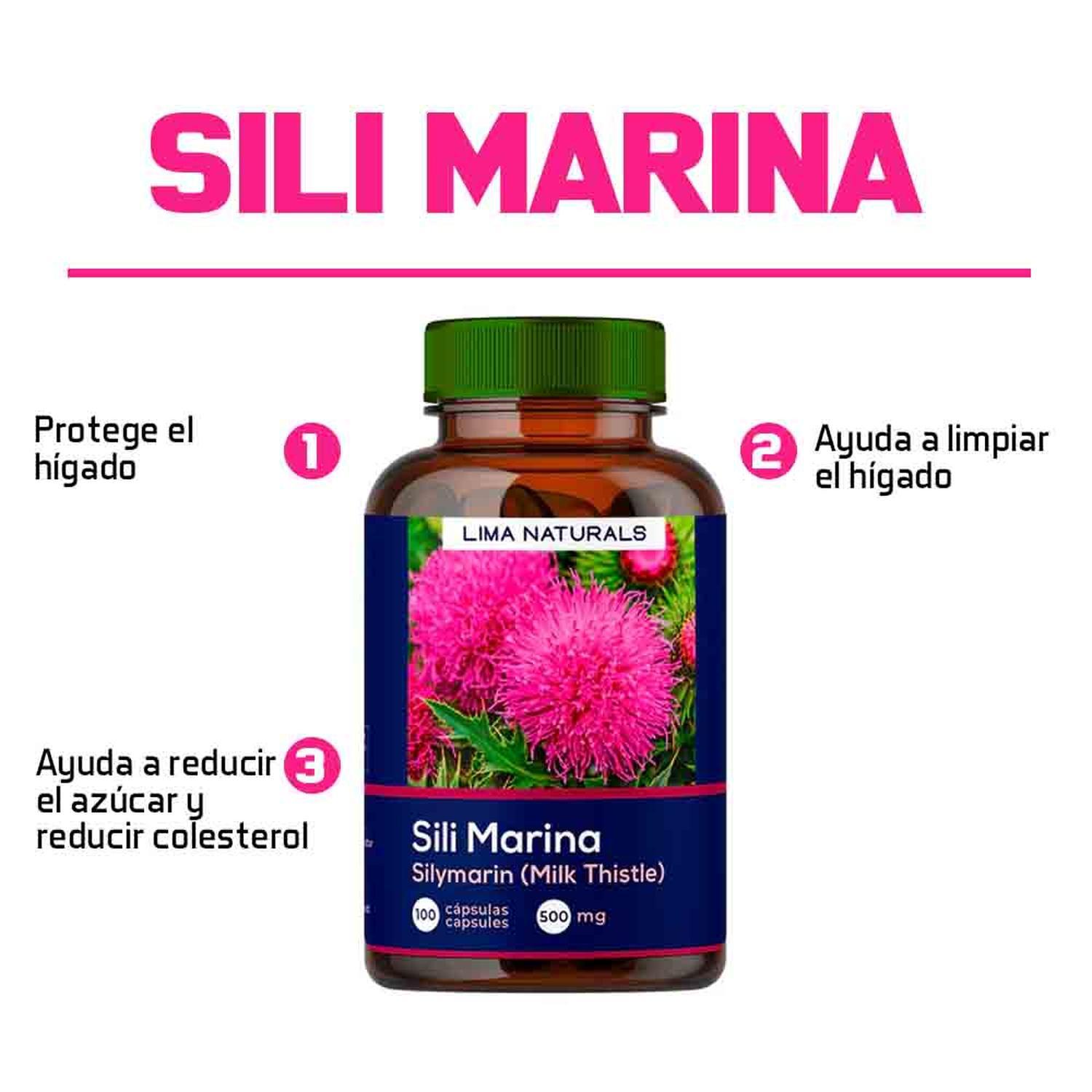 ASHWAGANDHA + SILIMARINA LIMA NATURALS - 2