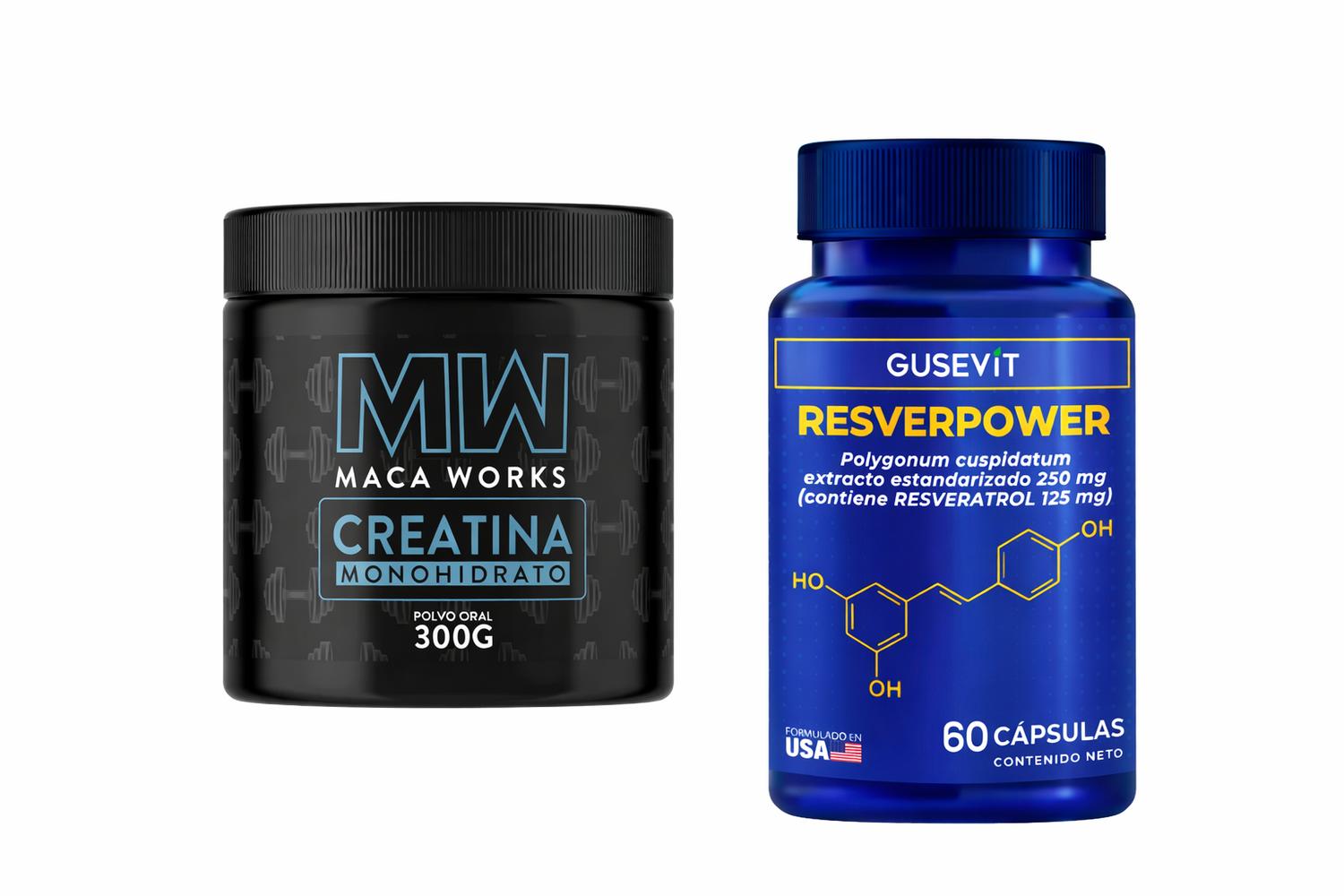 RESVERPOWER Y CREATINA MACA WORKS - 1