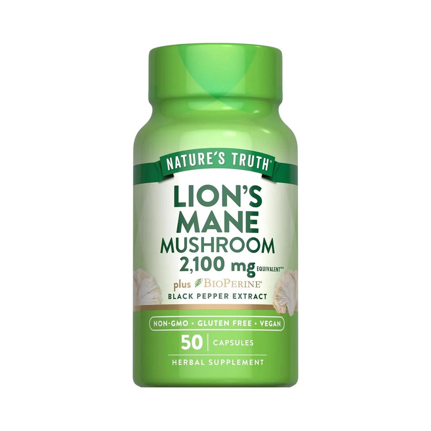 LION'S MANE 2,100 MG - 50 CÁPSULAS - 1