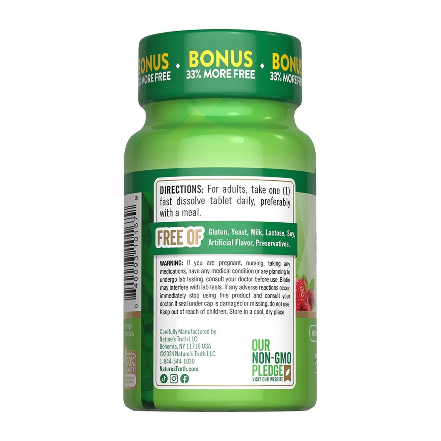 BIOTIN 10,000 MCG - 120 TABLETAS - 3