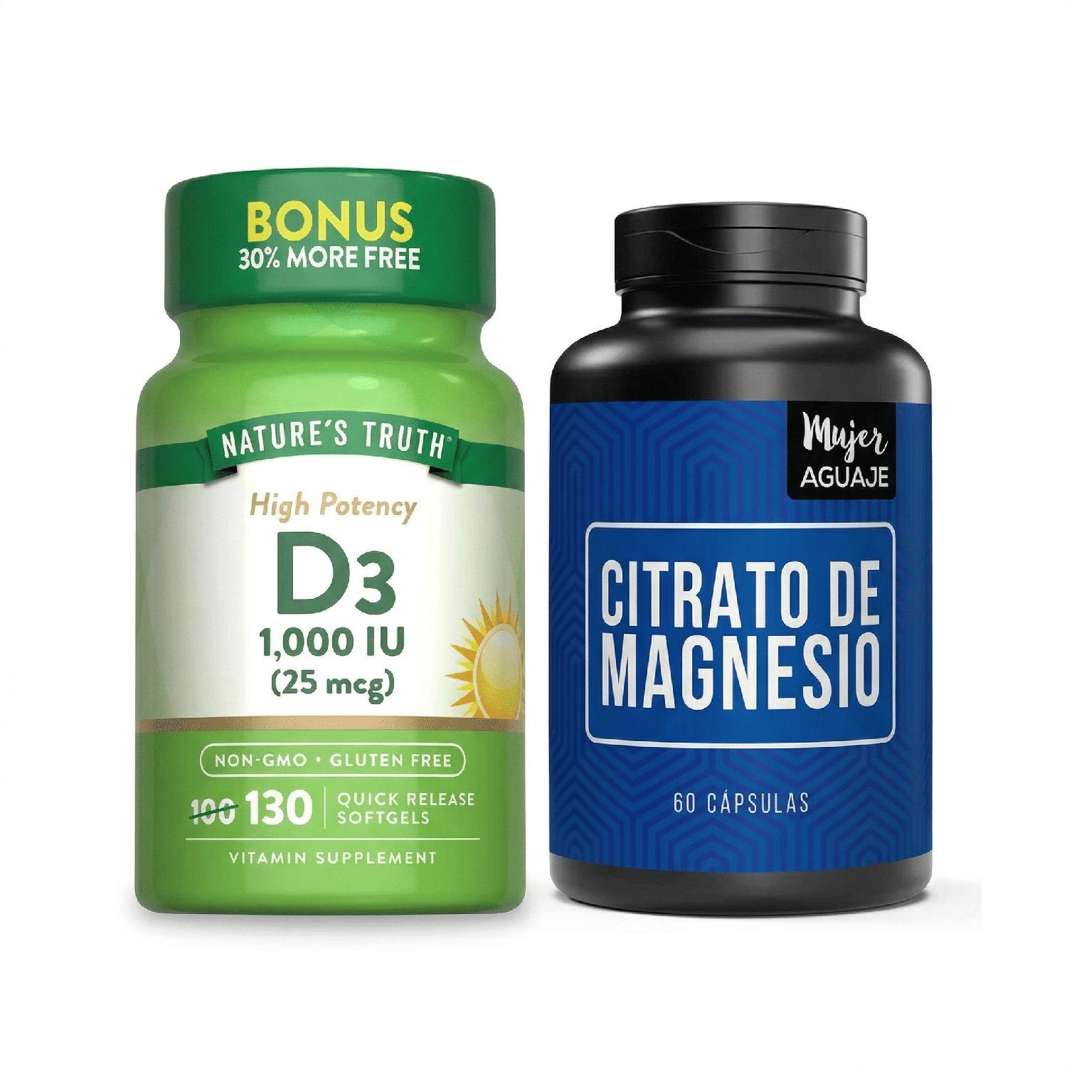 VITAMINA D3 Y CITRATO DE MAGNESIO - 1
