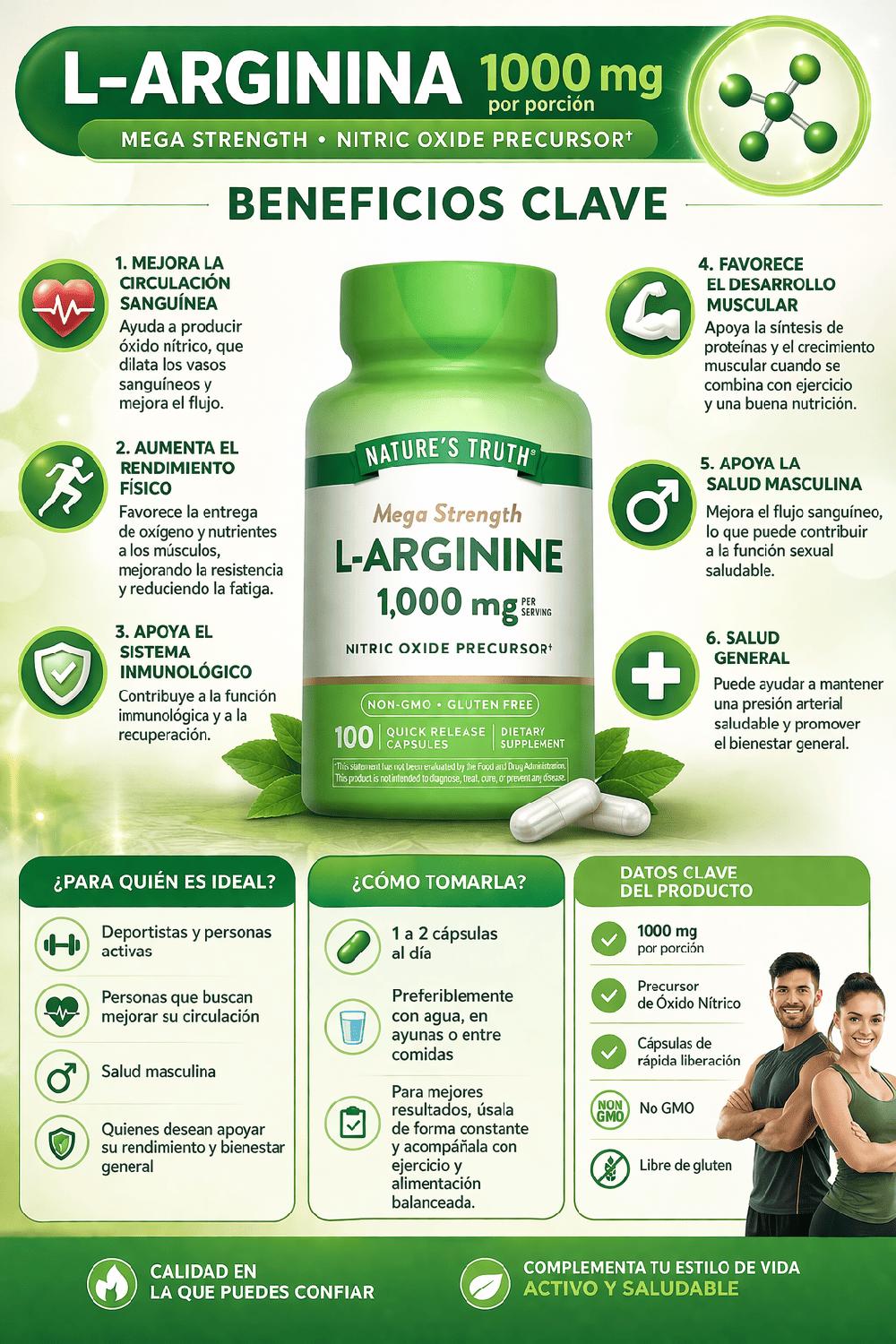 L-ARGININA 500 MG - 100 CÁPSULAS - 2