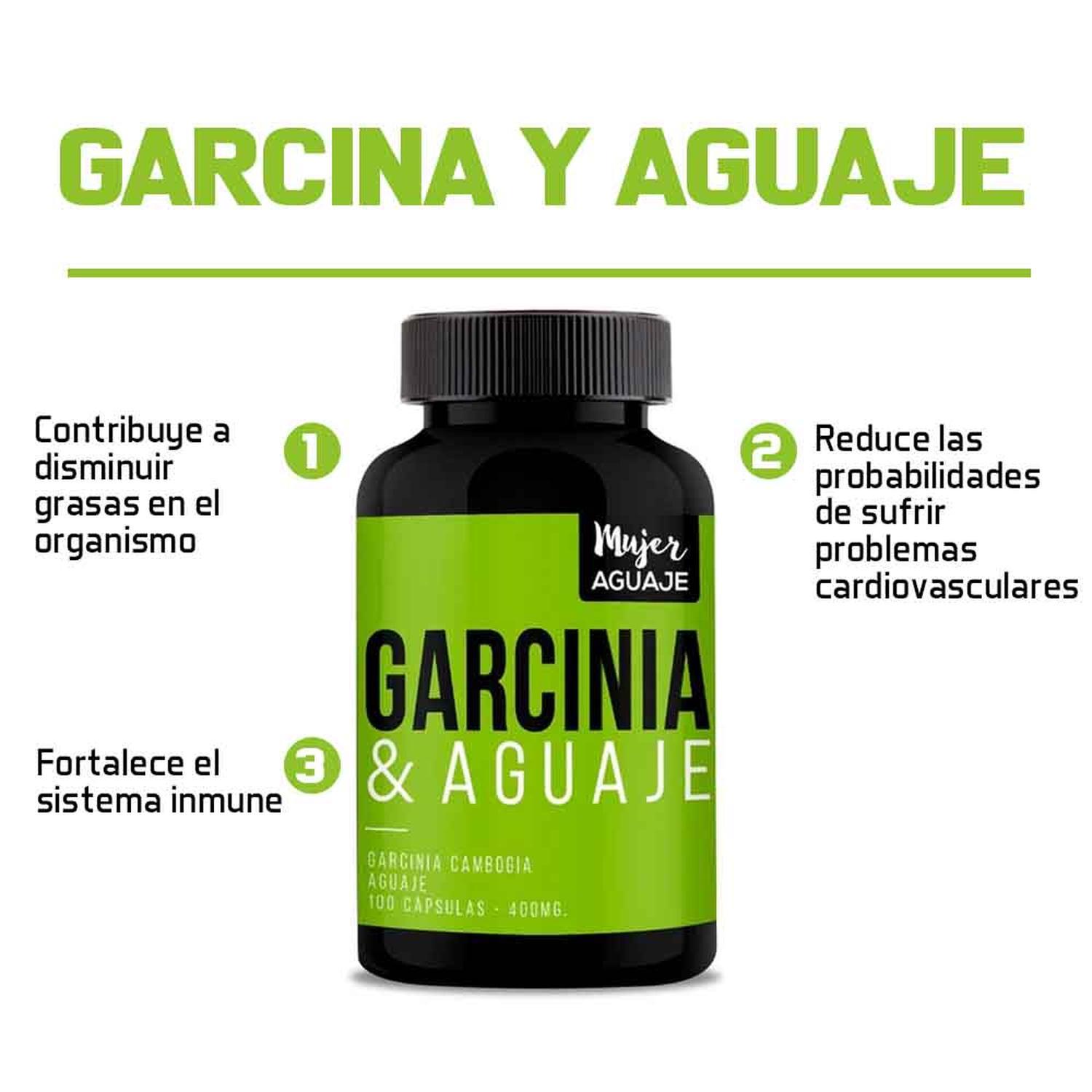 GARCINIA Y AGUAJE Y BIOTINA TABLETAS - 2