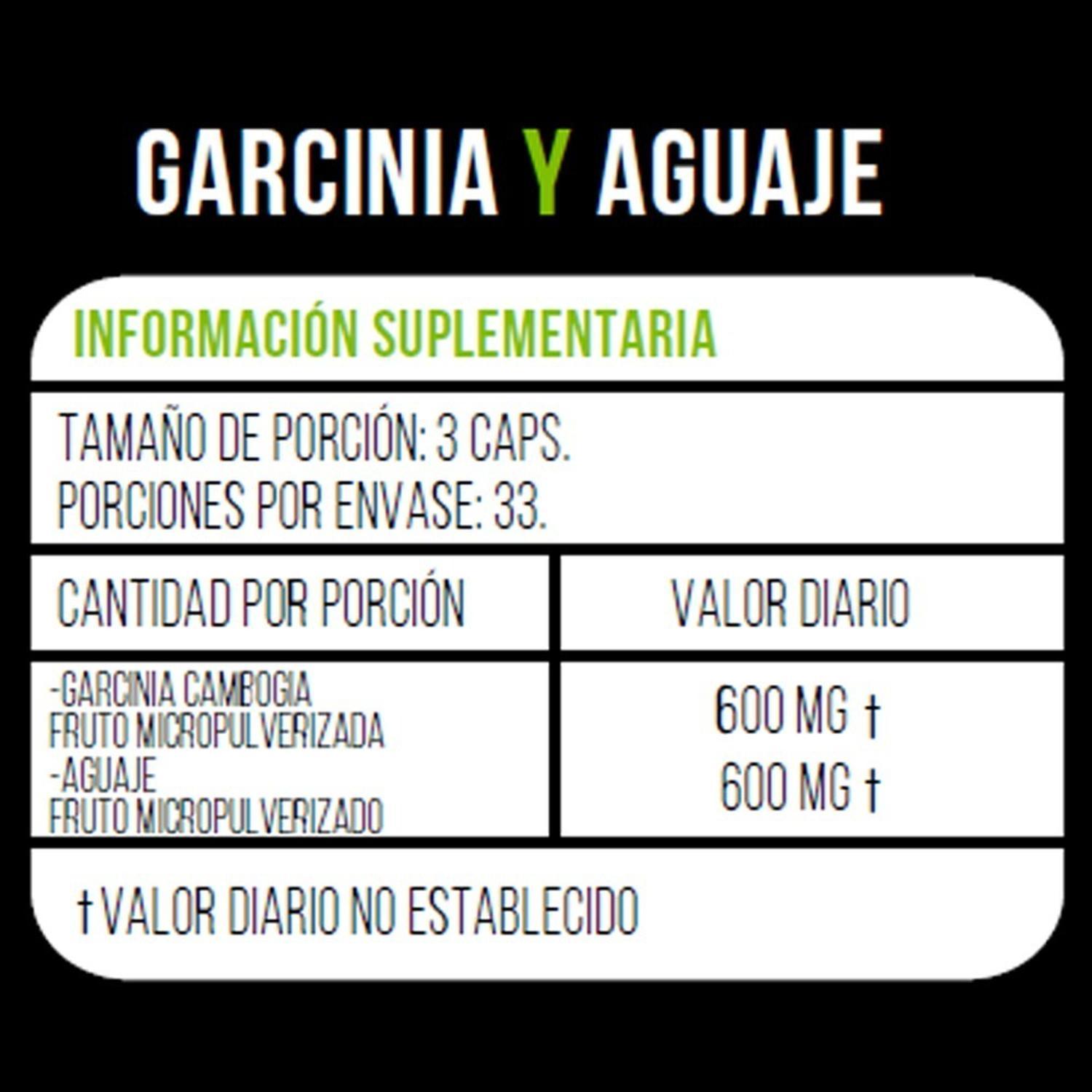 GARCINIA Y AGUAJE Y BIOTINA TABLETAS - 3