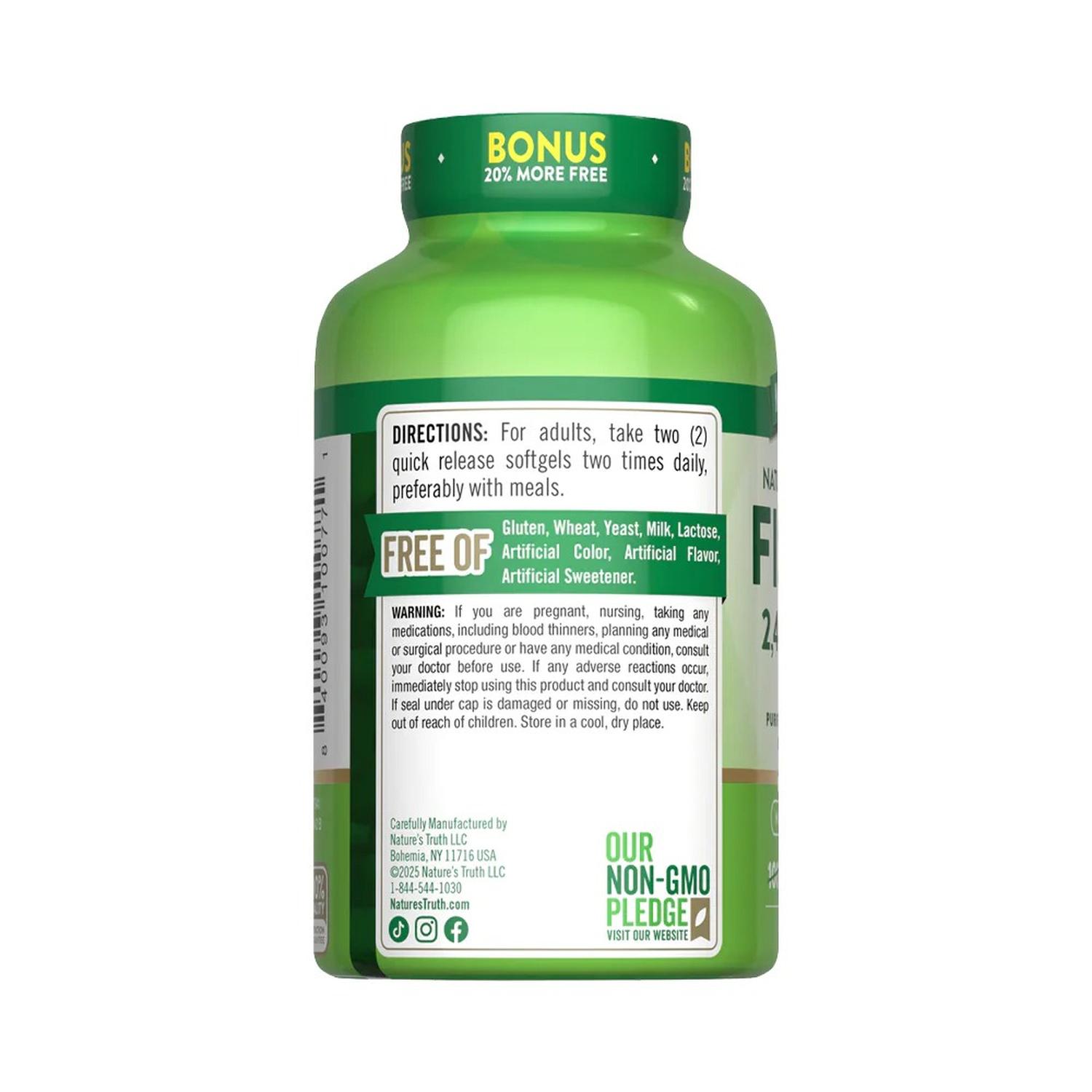 OMEGA 3 FISH OIL 2400 MG CON ESENCIA DE LIMÓN - 4