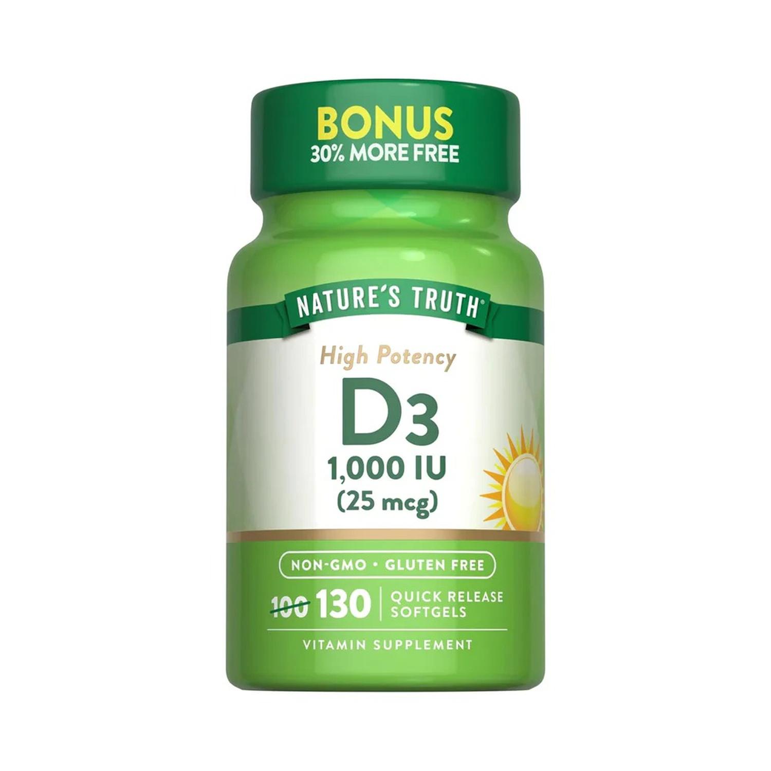 VITAMINA D3 1,000 UI - CÁPSULAS BLANDAS - 1