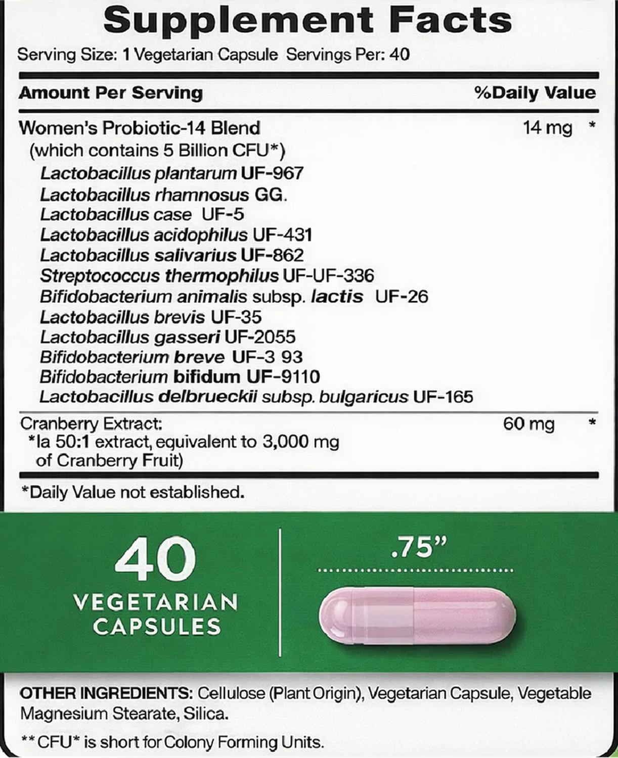 PROBIÓTICOS PARA MUJERES - 40 CÁPSULAS - 3