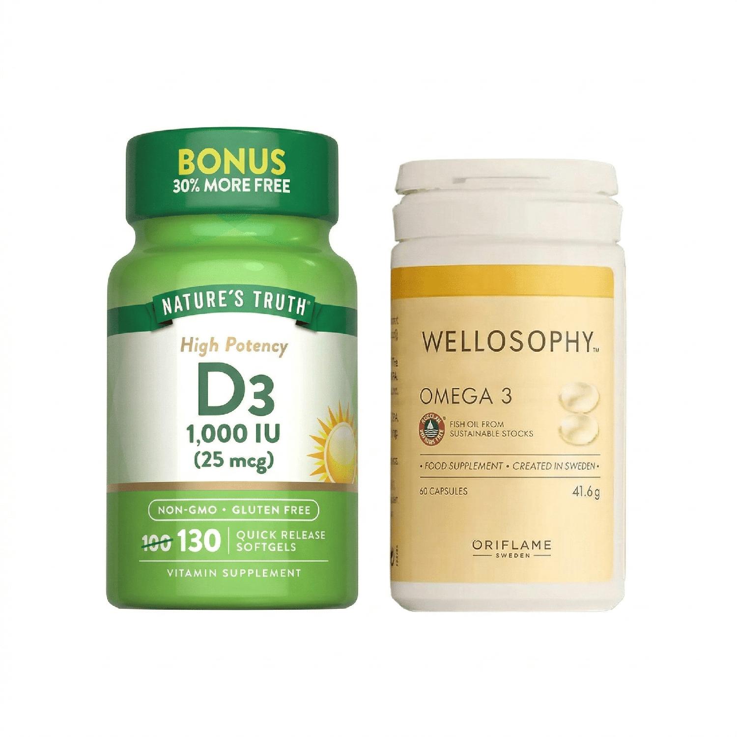 VITAMINA D3 Y OMEGA 3 CÁPSULAS - 1