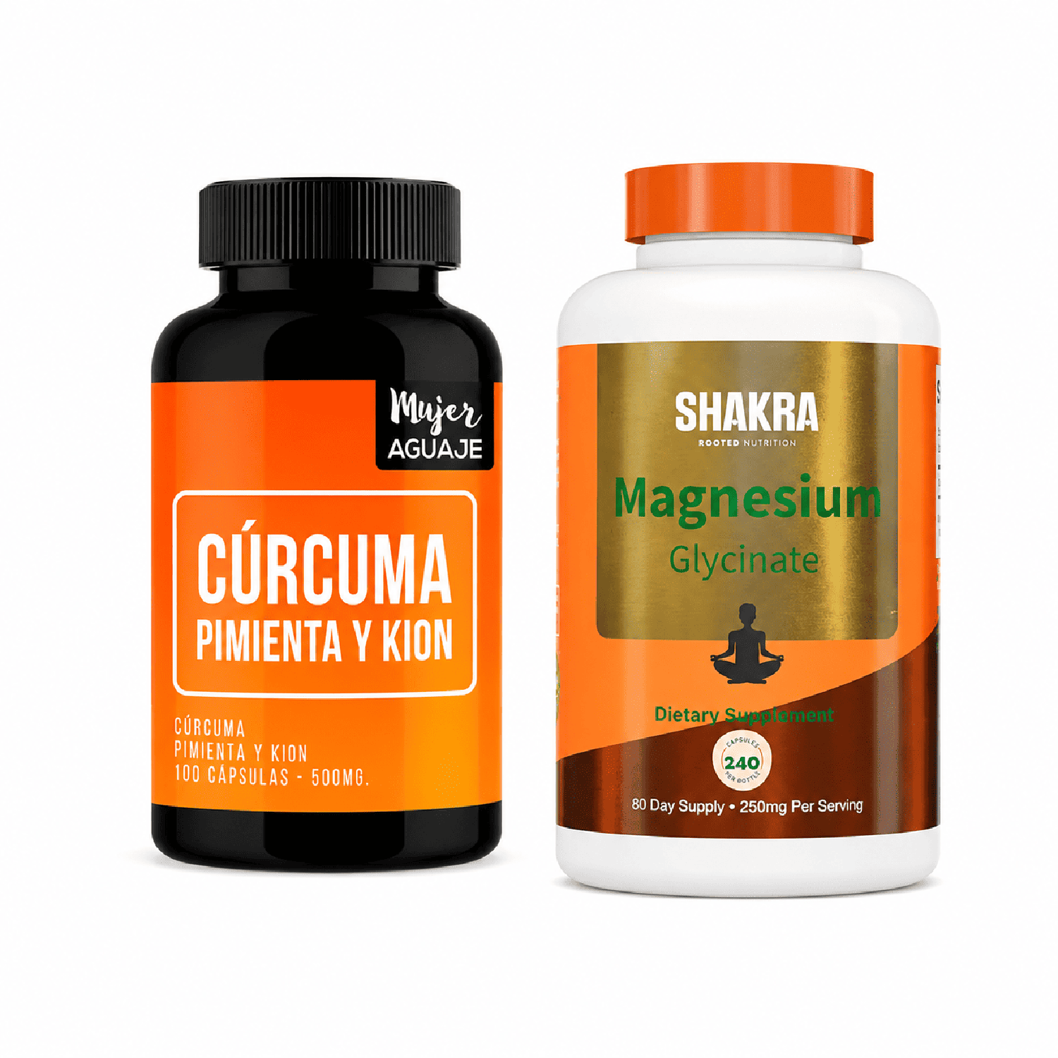PACK MAGNESIO + CÚRCUMA MUJER AGUAJE - 1