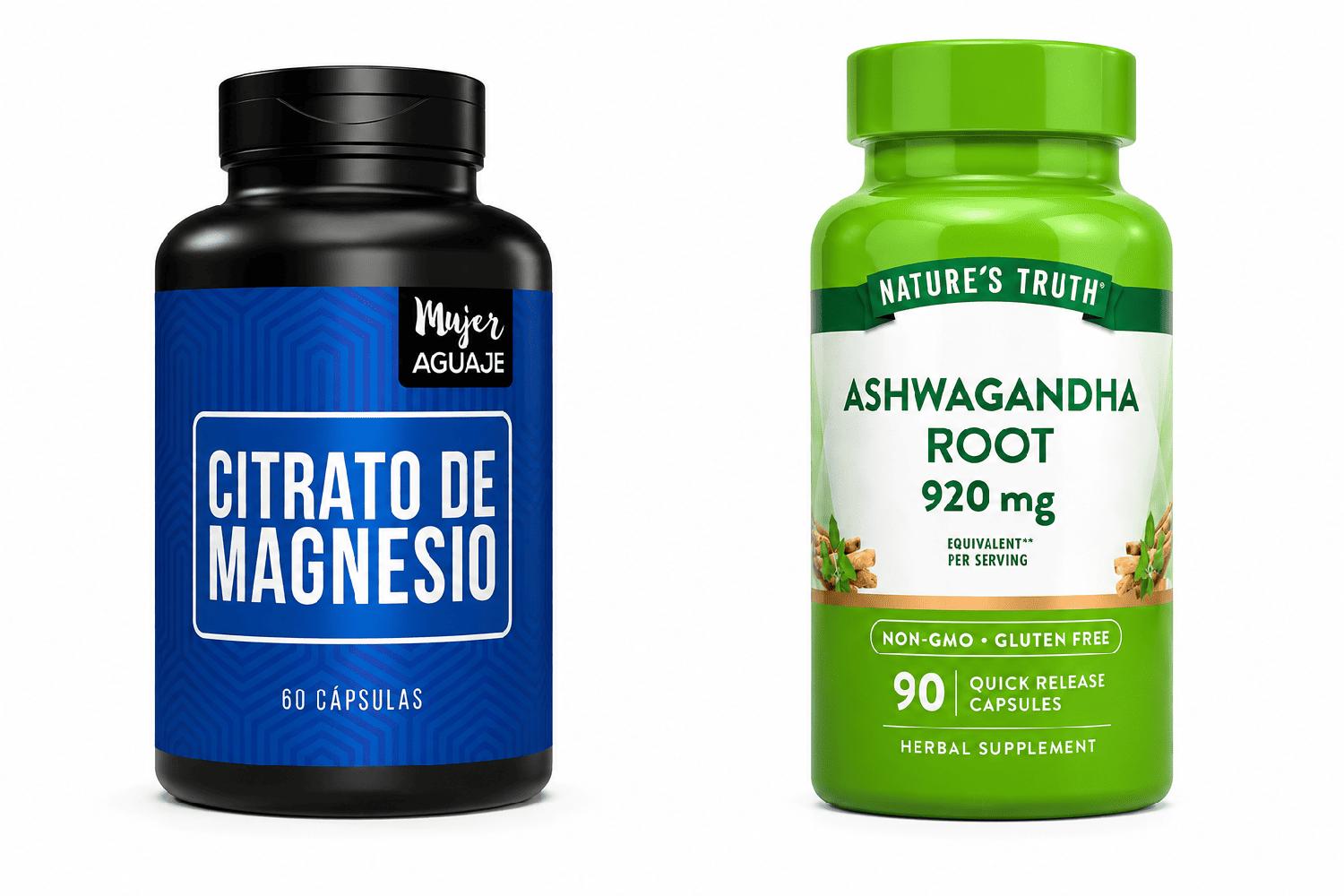 PACK ASHWAGANDHA + MAGNESIO MUJER AGUAJE - 1