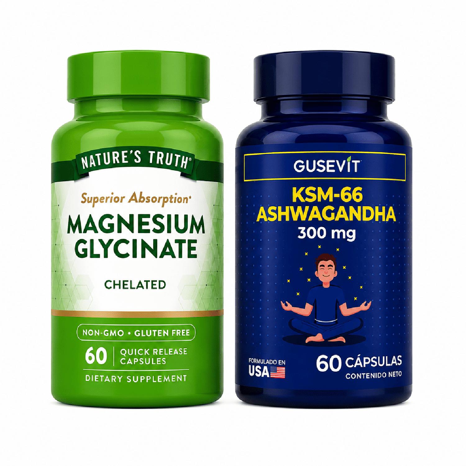 PACK MAGNESIO + ASHWAGANDHA GUSEVIT - 1