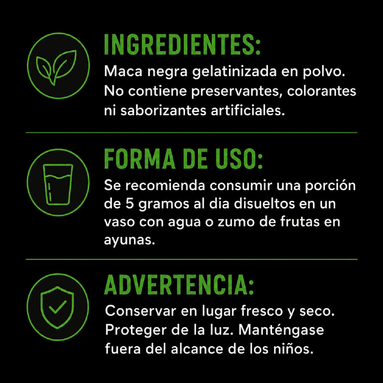 MACA NEGRA 200G | ENERGÍA Y VITALIDAD - 4