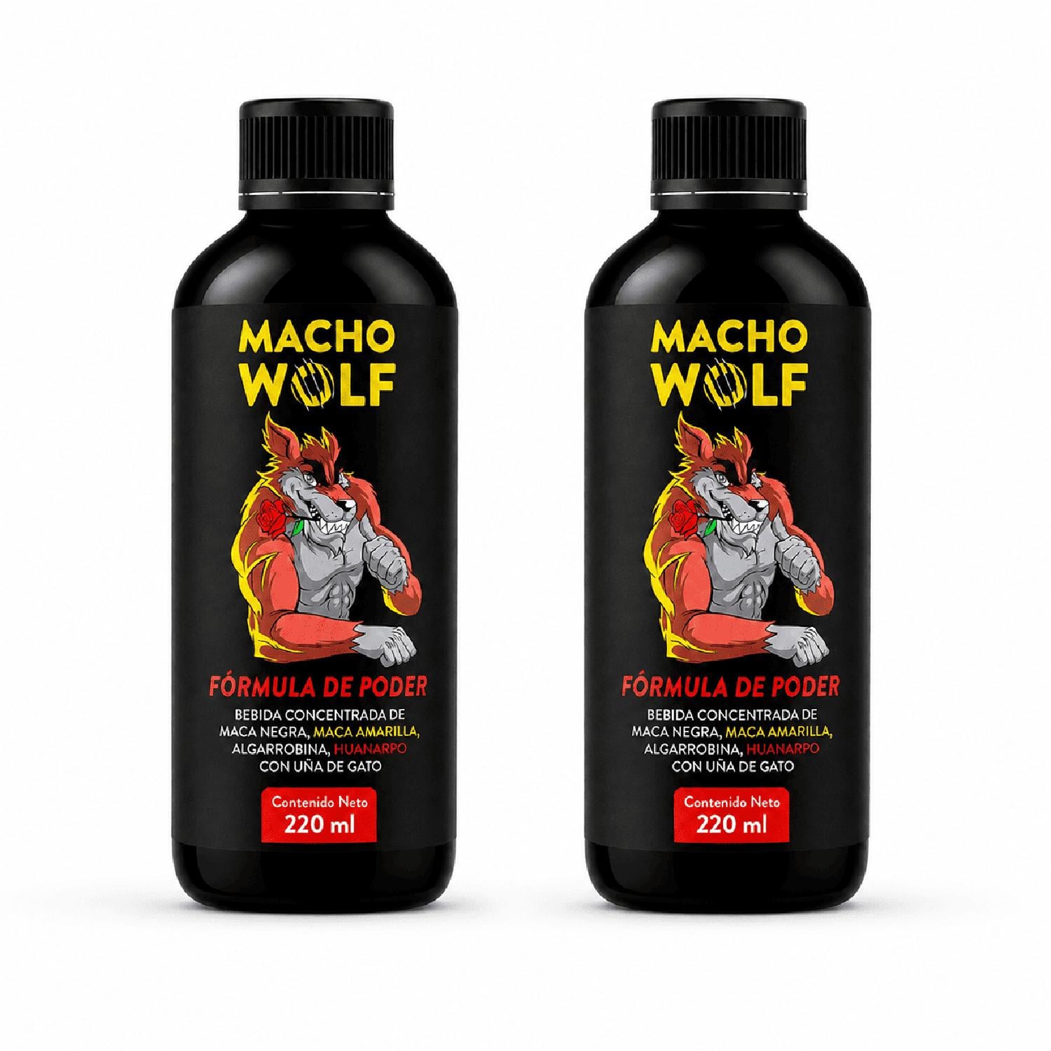 PACK X2 MACHO WOLF MACA NEGRA HUANARPO - 1